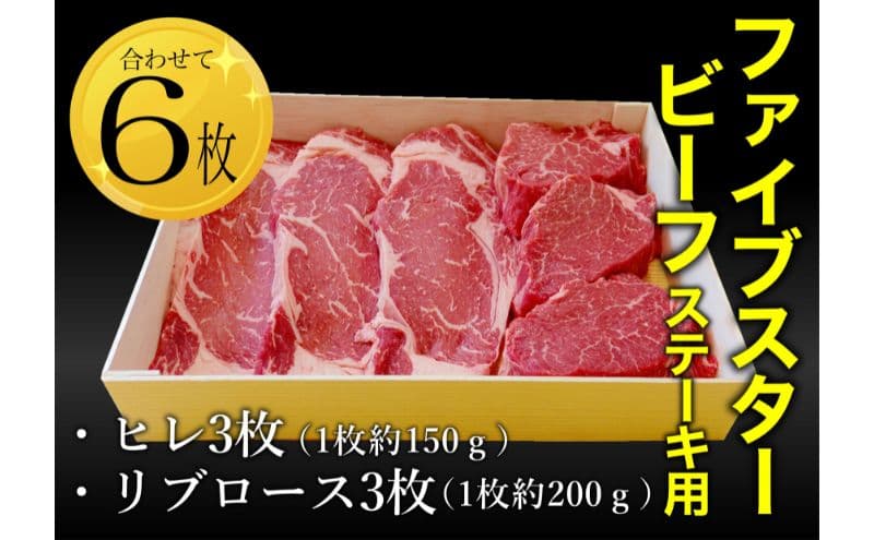 ファイブスタービーフステーキセット(ロース3枚、ヒレ3枚)ステーキ肉 肉 牛 牛肉 ニュージーランド産 市原市 千葉